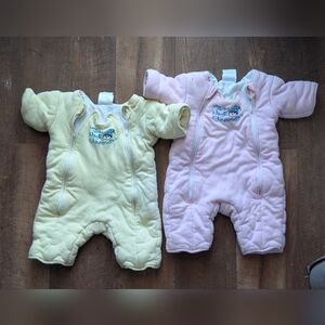 BUNDLE PACK Baby Merlin's Magic Sleepsuit Swaddle Wrap Sleep Sack Sz Large 6-9M